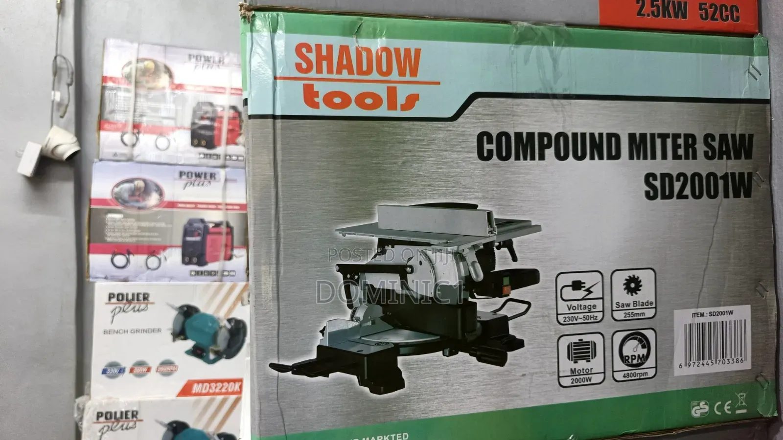 Shadow Tools SD2001W Compound Miter Saw 10 Inch 2000watt