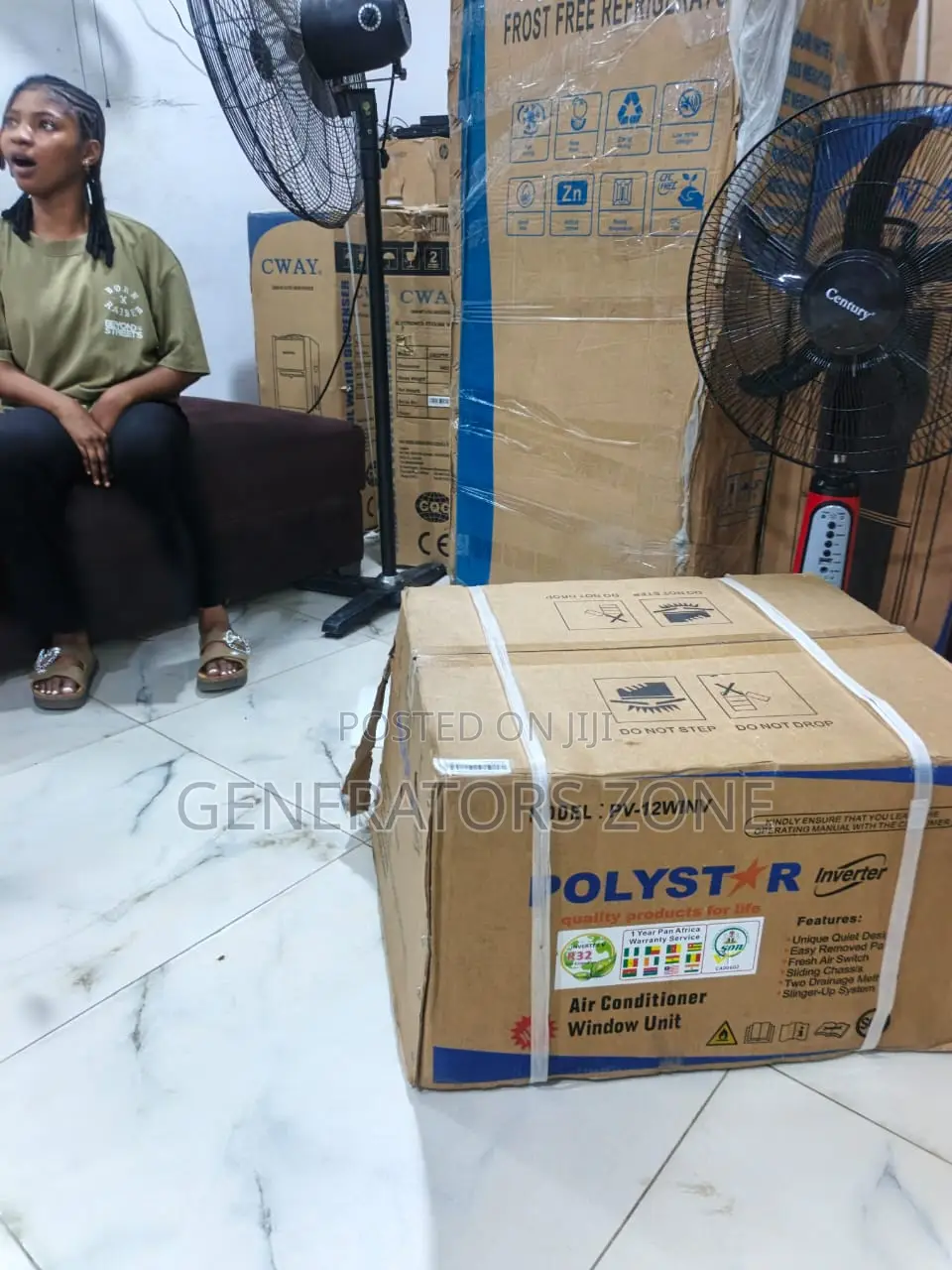 1.5HP Polystar Window AC With Air Purification