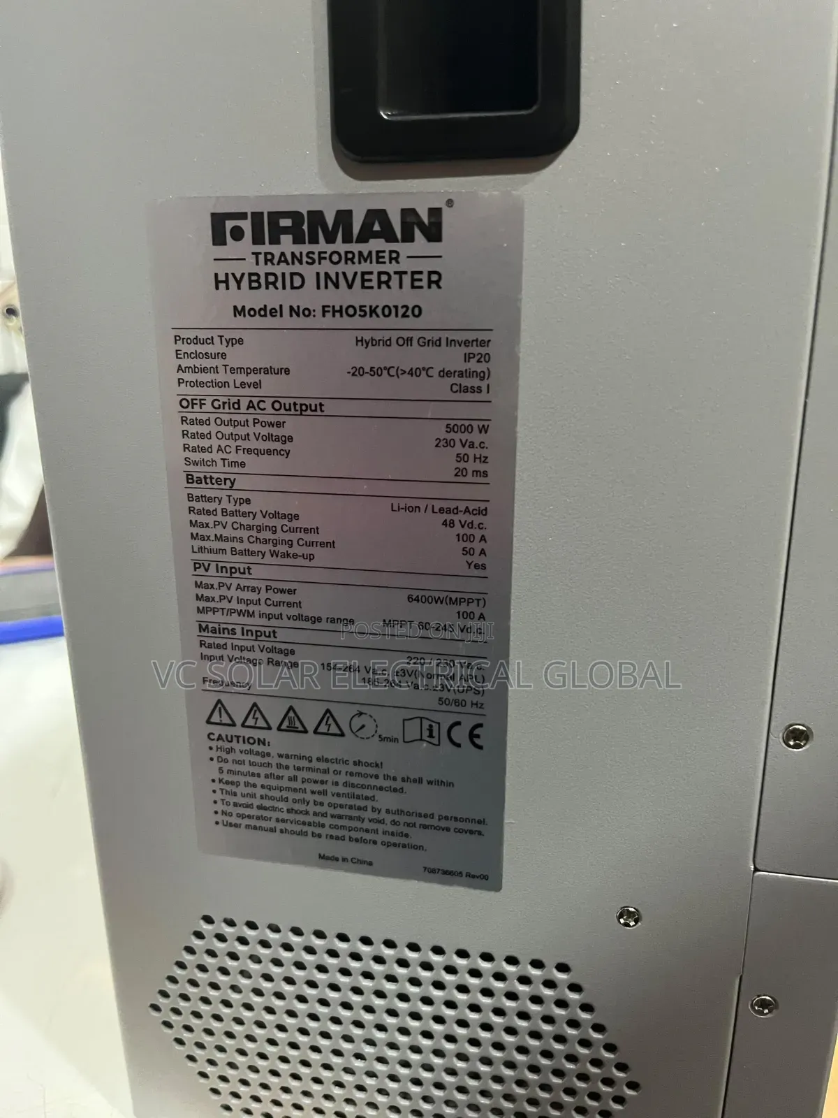 Firman Transformer Base Hybrid Inverter 5kVA