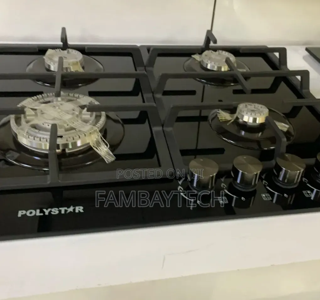 Polystar 4 Burner Gas Stove for Homes