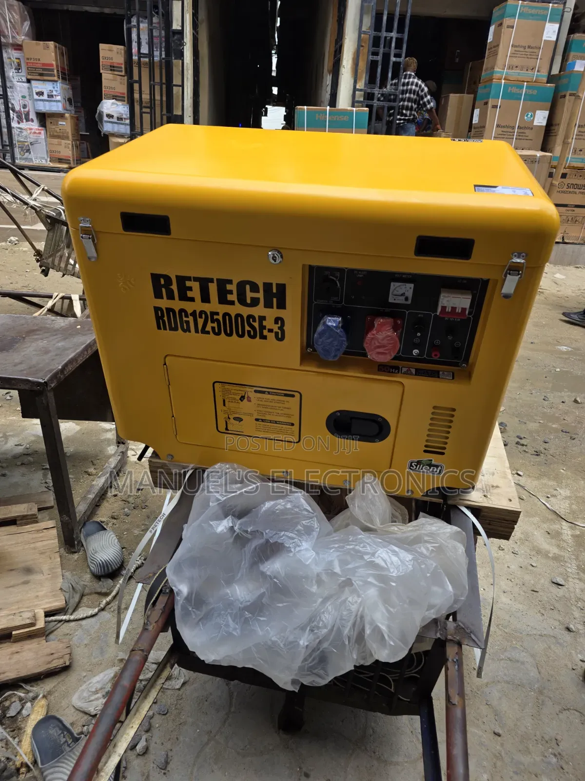10.5kva Retech Three Phase Diesel Soundproof Gen 1years Wty