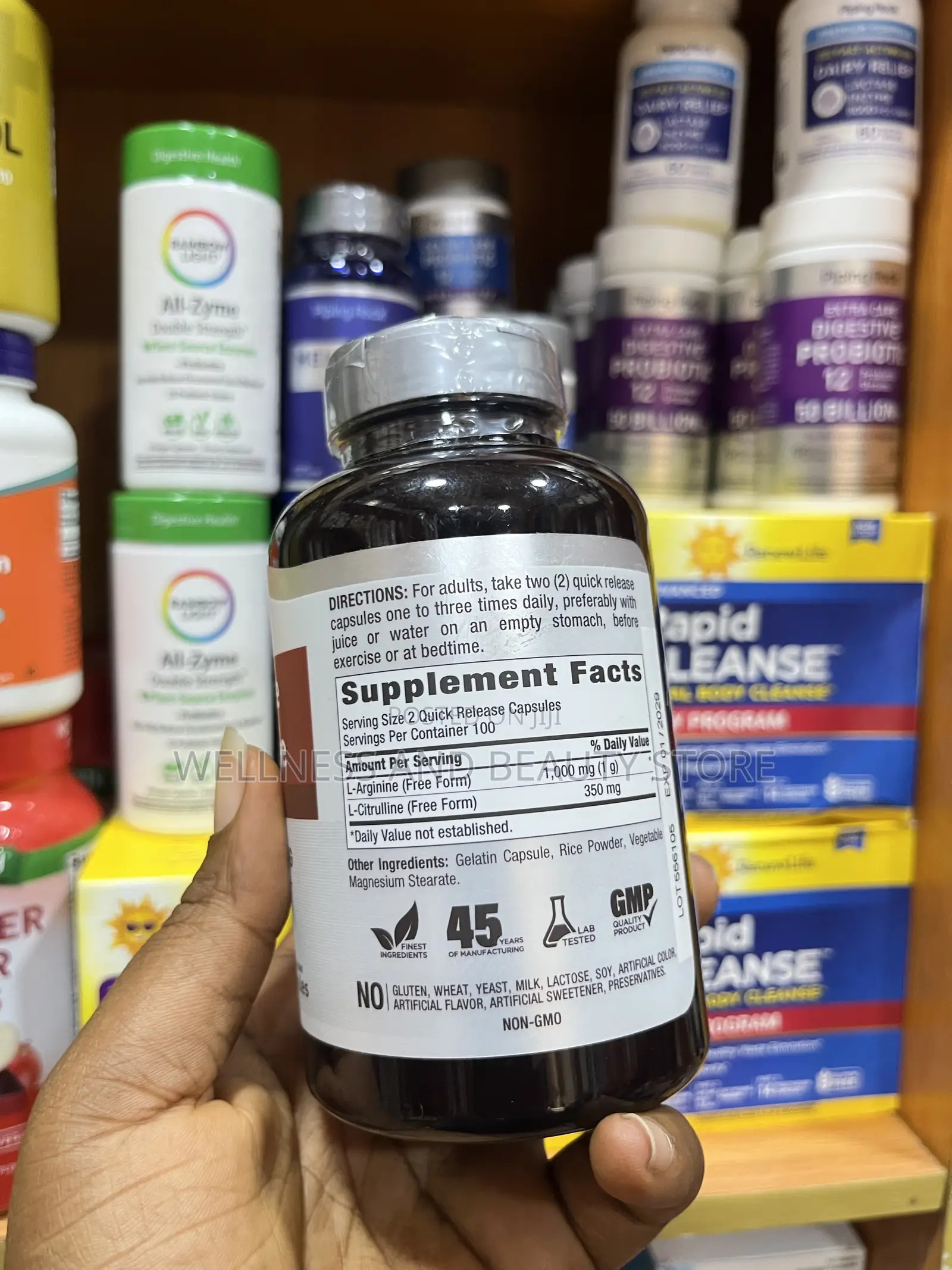 Piping Rock L-Arginine L-Citrulline | Nutric Oxide, Blood Flow
