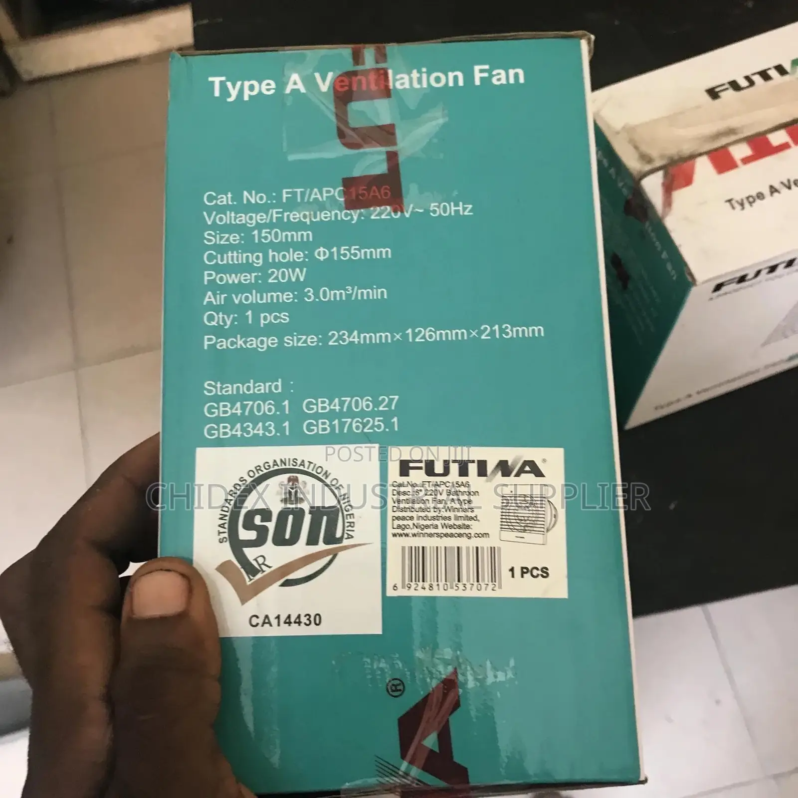 6"Extractor Fan Celling or Wall