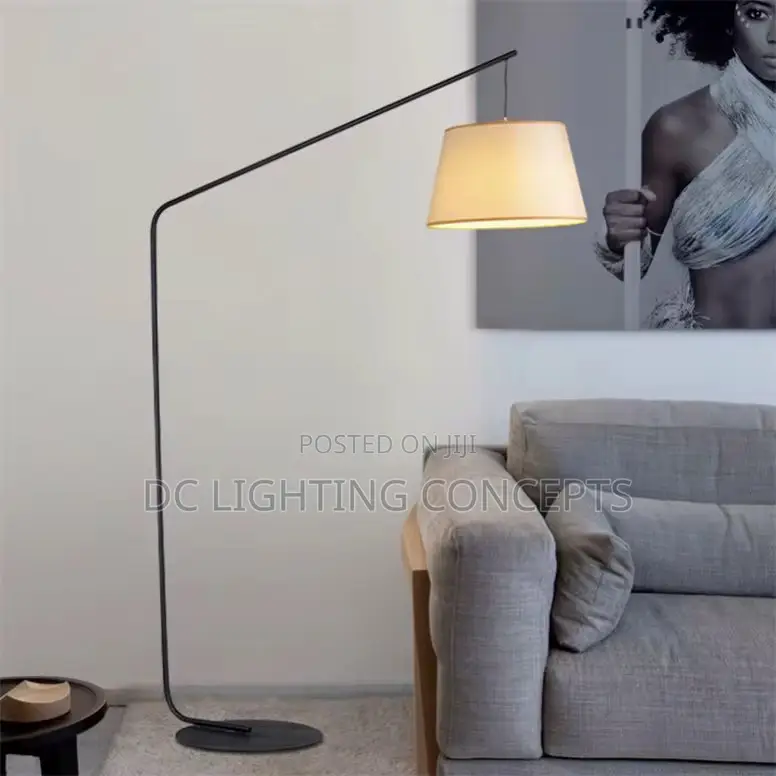 Nordic Postmodern Large Traditional Led Floor Lamp With Iron Frame.