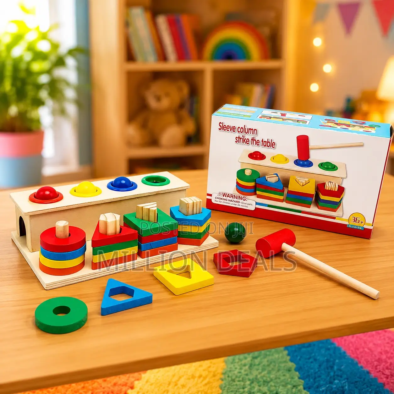 Sleeves Column Strike the Table Kids Toy Ages 3+