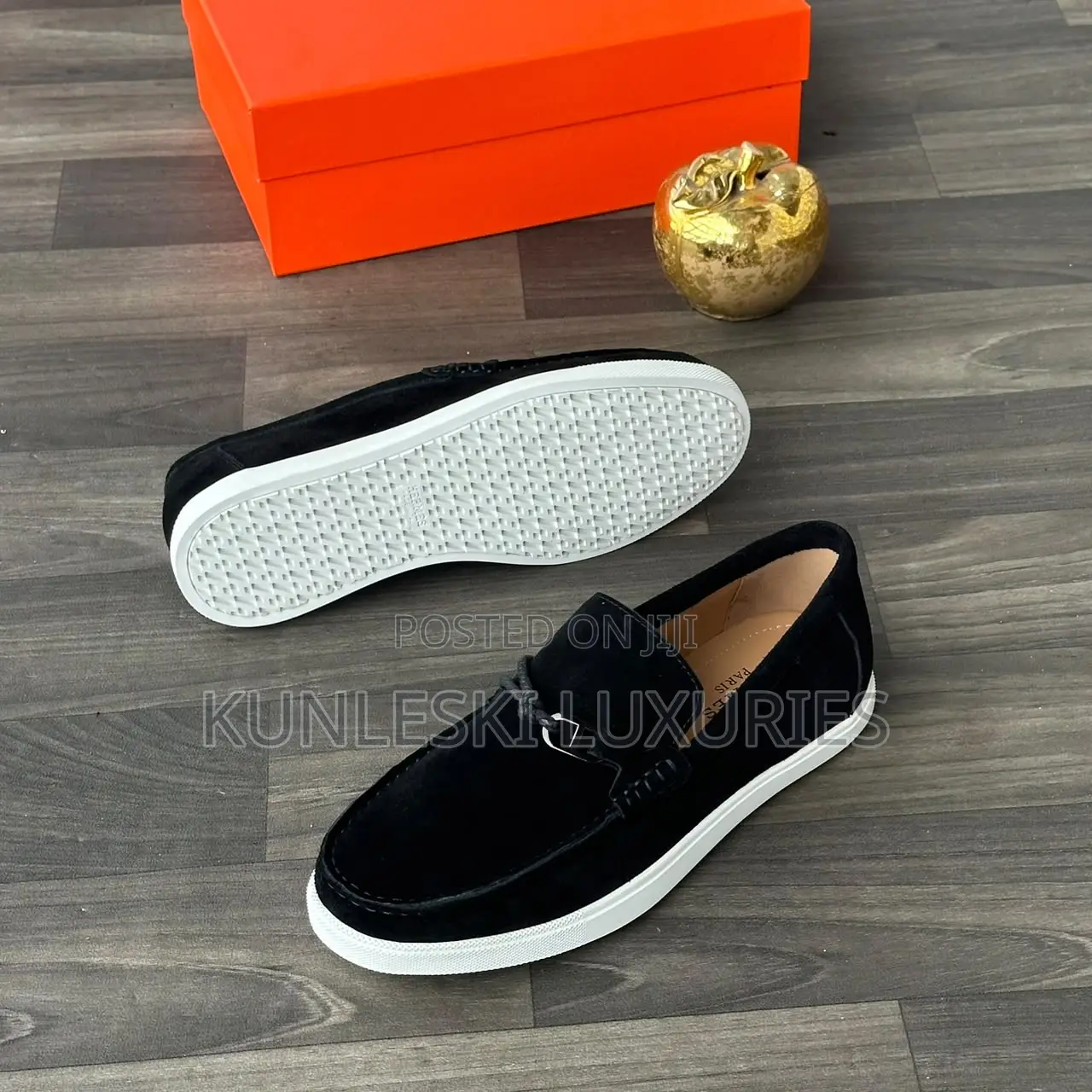 Original Hermes Moccasin Suede / Leather Sleep