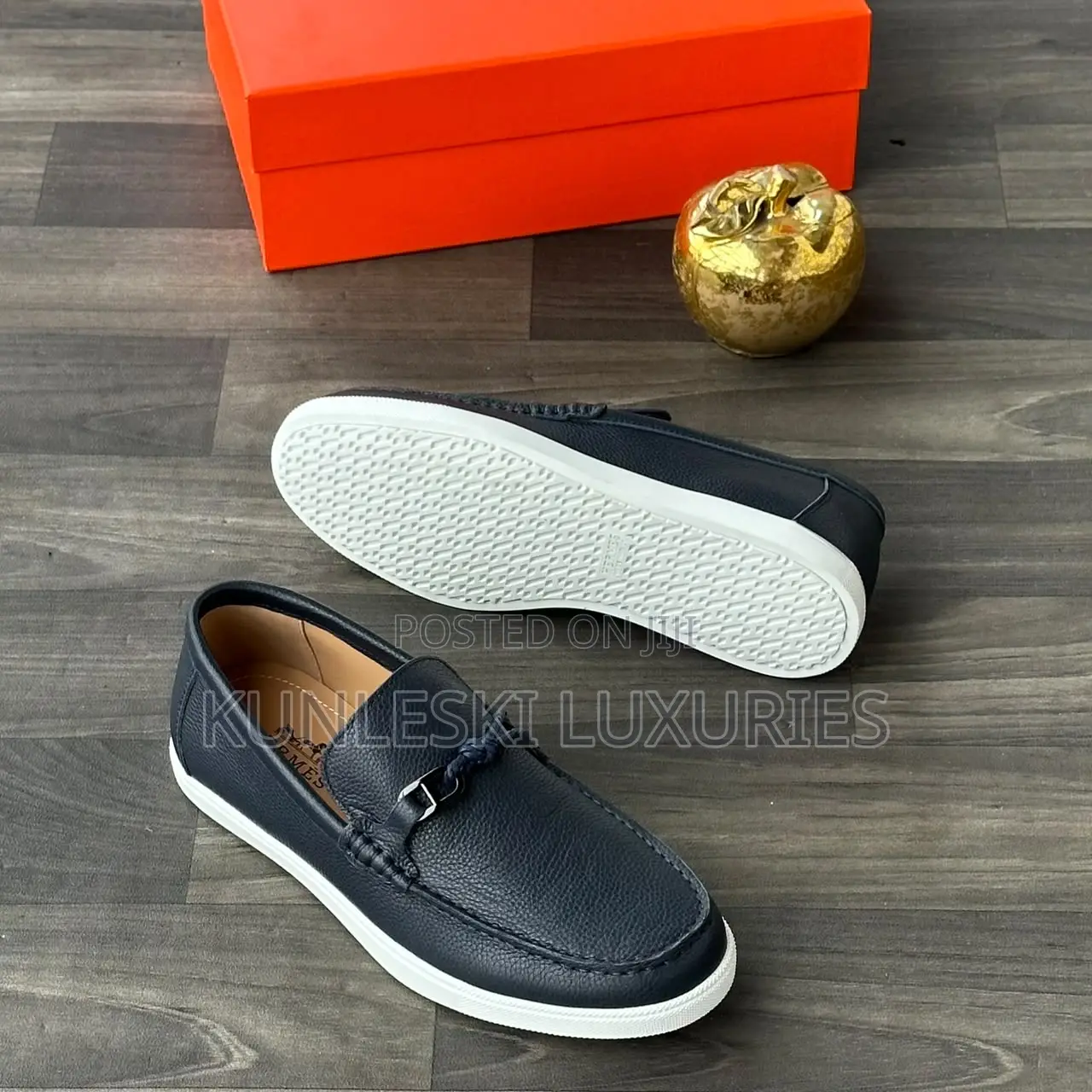 Original Hermes Moccasin Suede / Leather Sleep