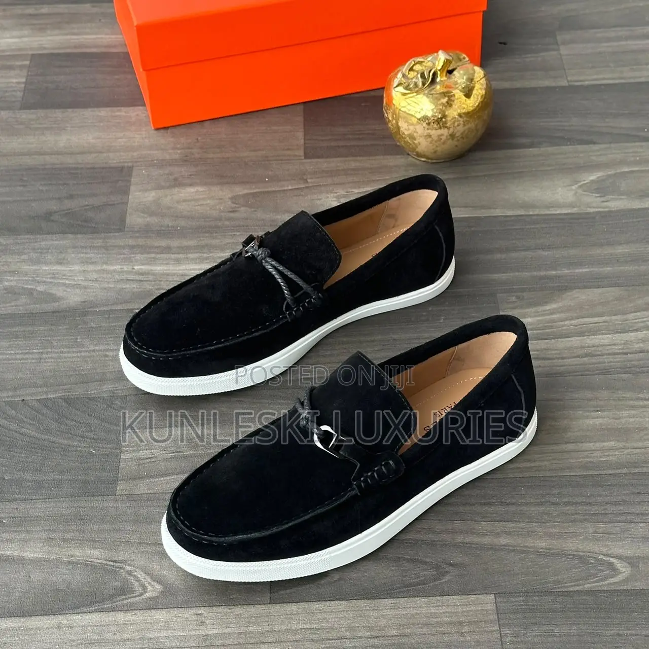 Original Hermes Moccasin Suede / Leather Sleep