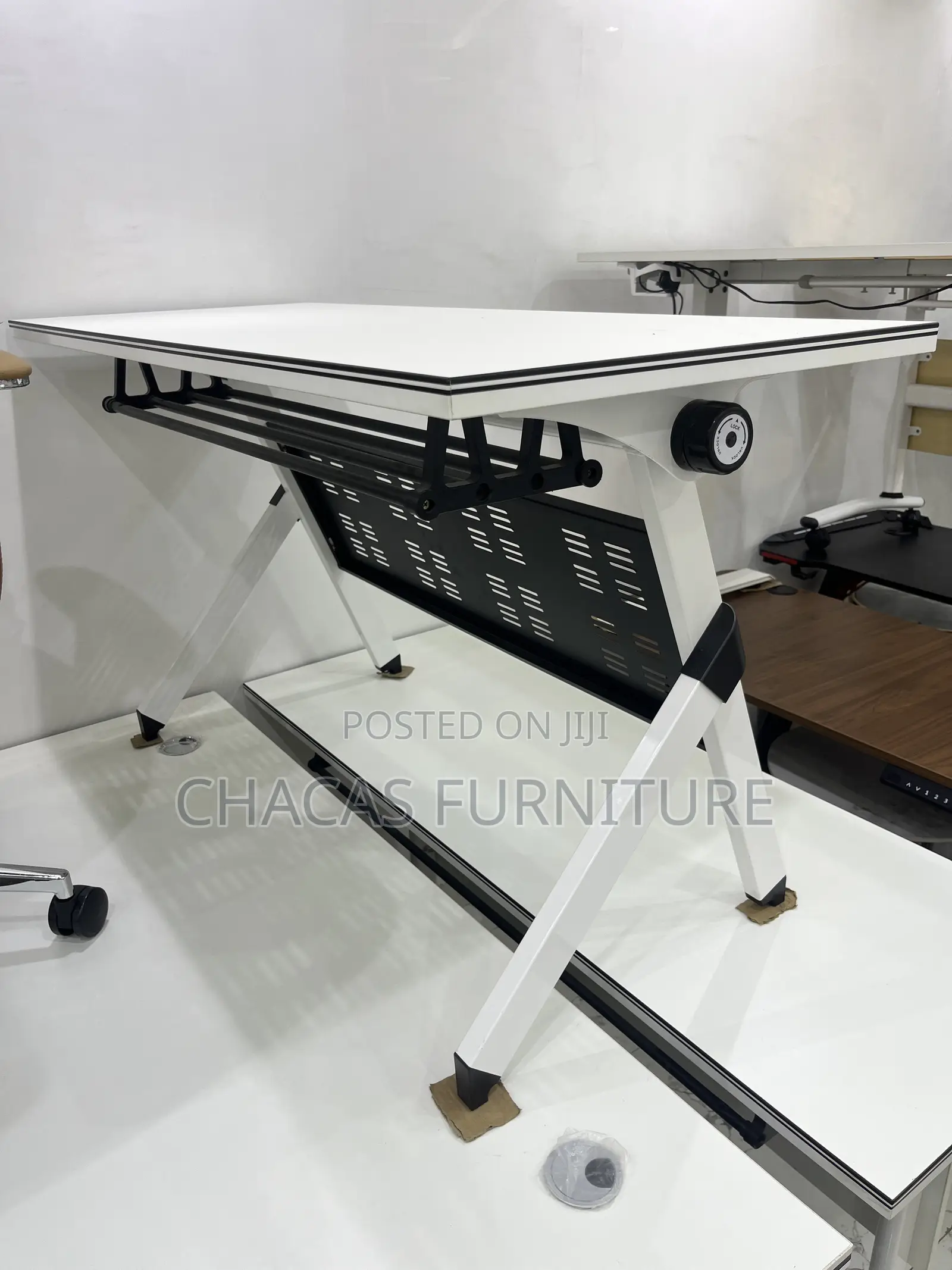 Heavy Duty Mobile Gaming Office Desk - Tiltable Foldable