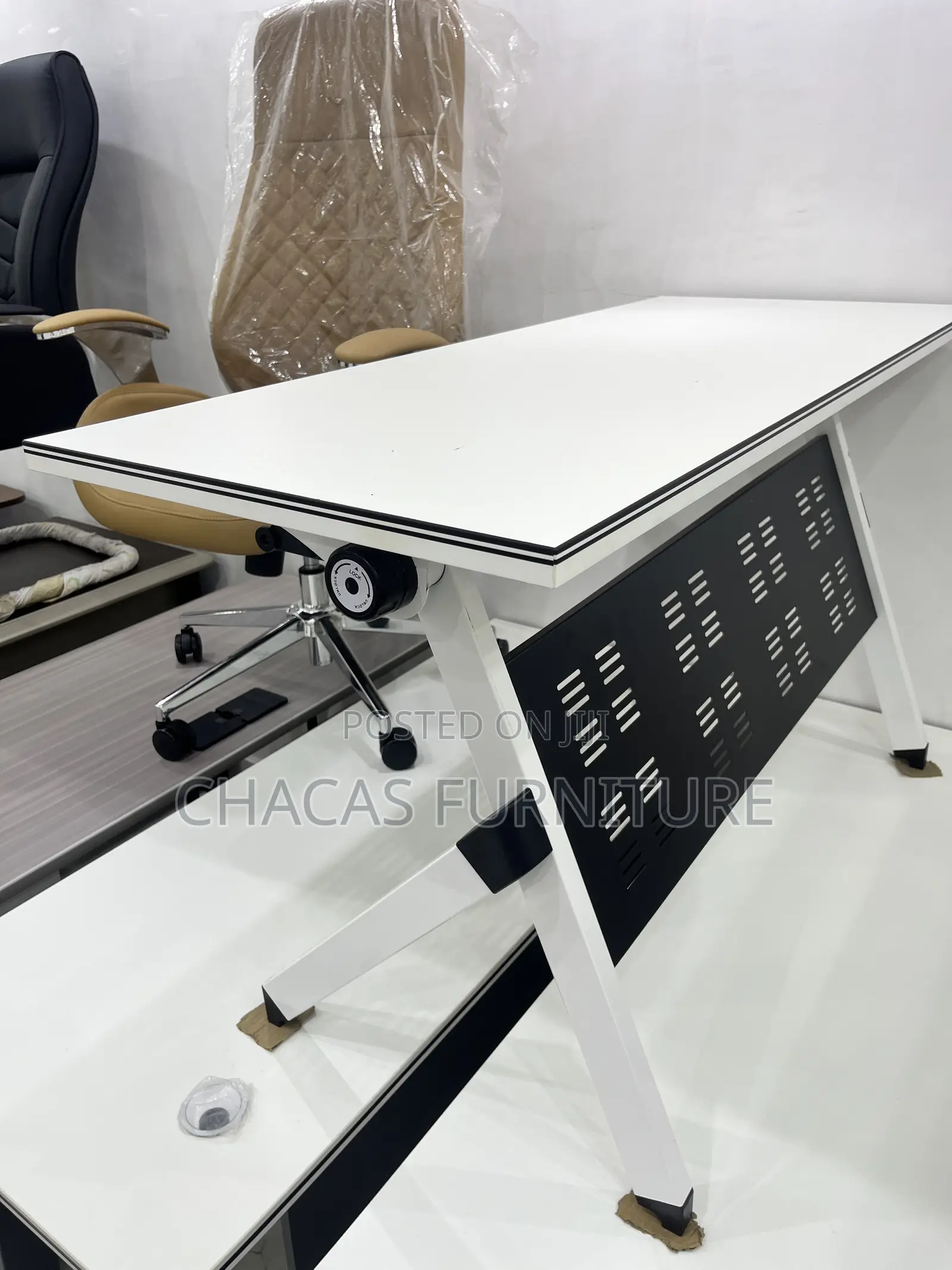 Heavy Duty Mobile Gaming Office Desk - Tiltable Foldable