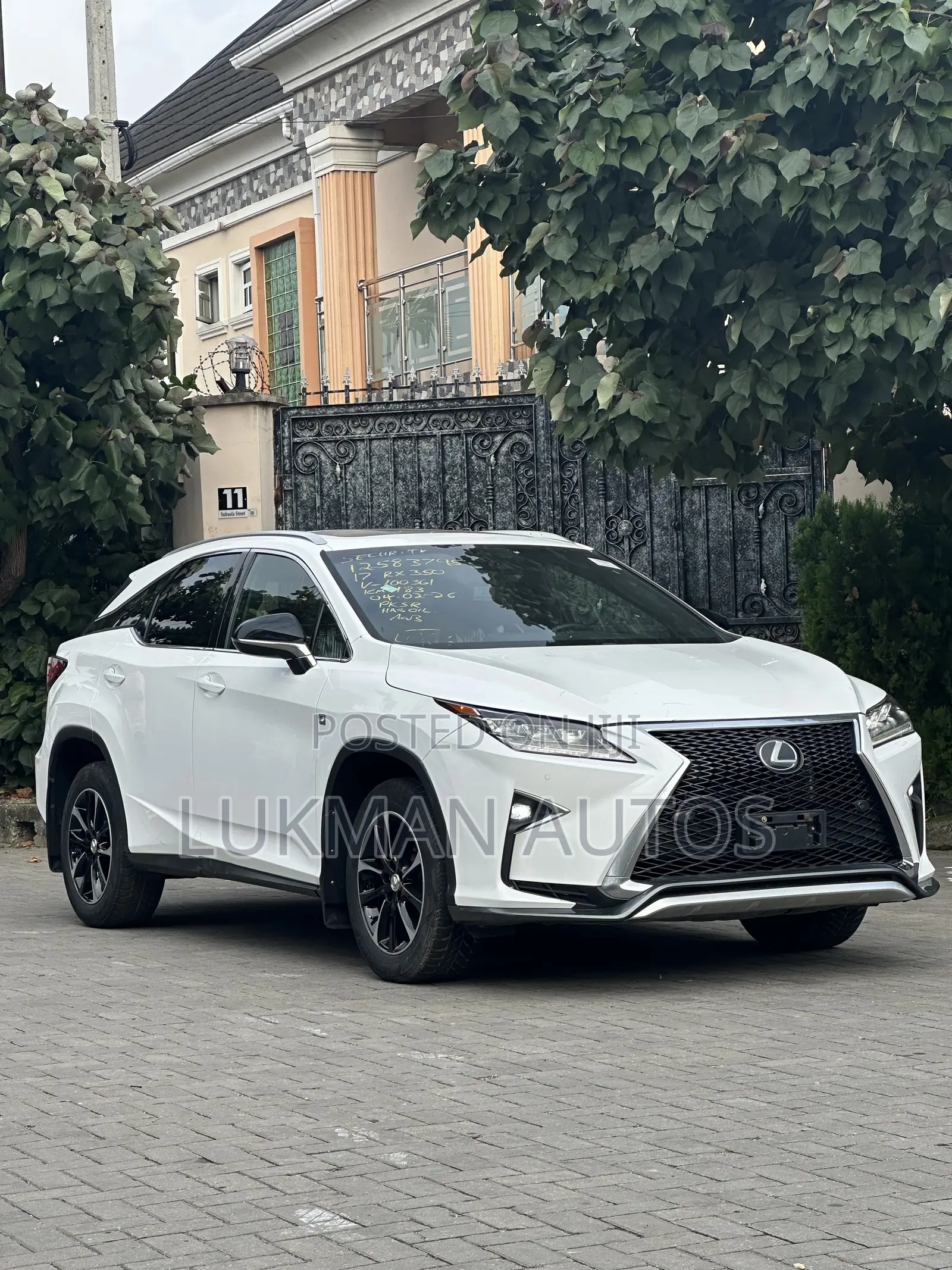 Lexus RX 350 F Sport AWD 2017 White