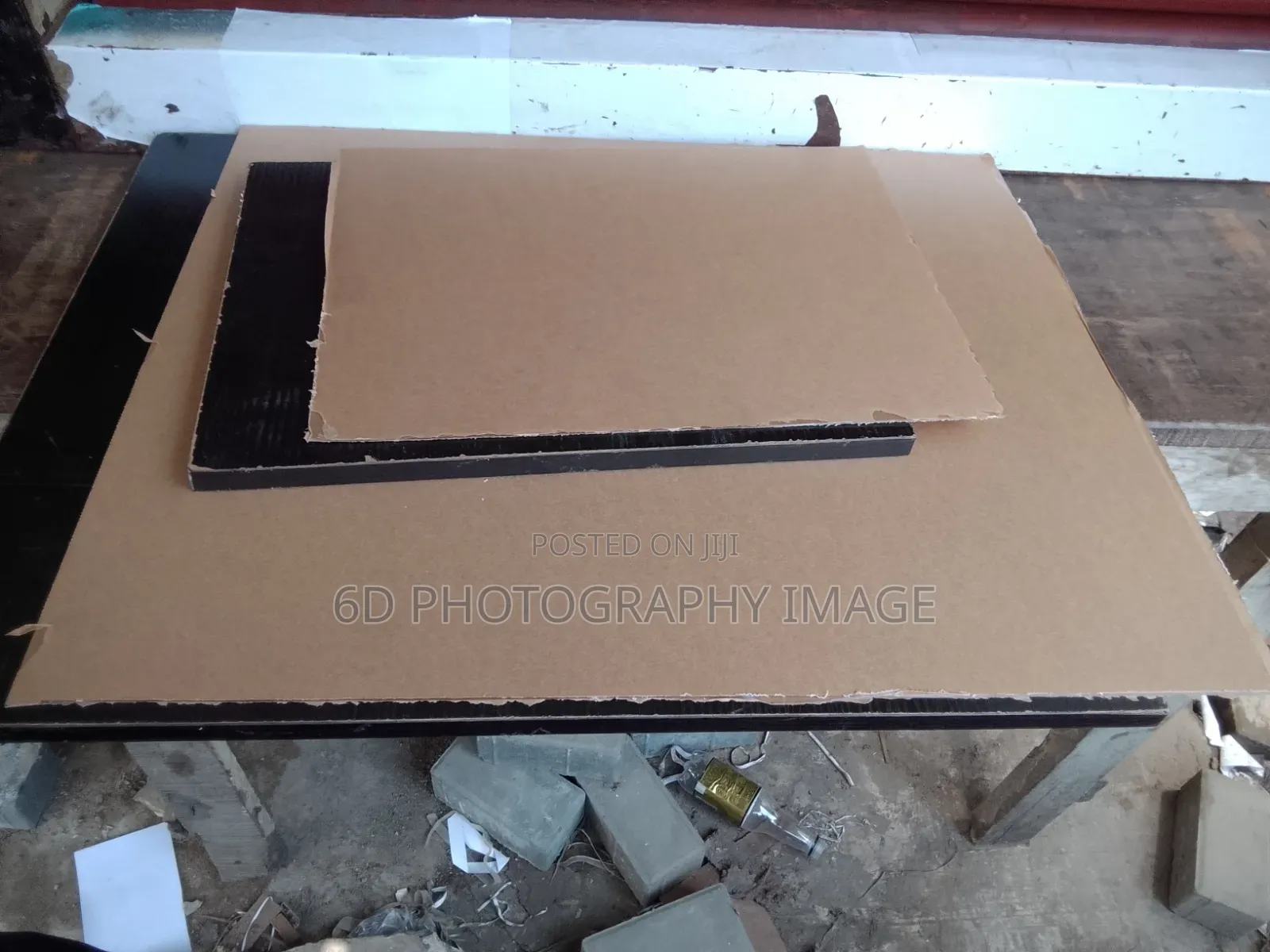 20 by 24 Wooden Frameless Board With Acrylic Plastic Glass