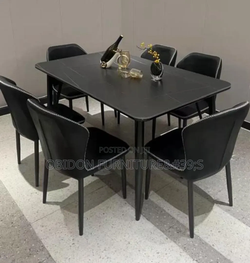 Portable Marble Dining Table 6 Seaters