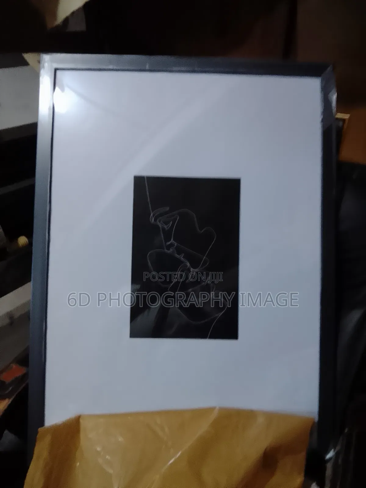 20.5 by 28.5 Picture Frame Showing White Boarder With Acrylic Plastic