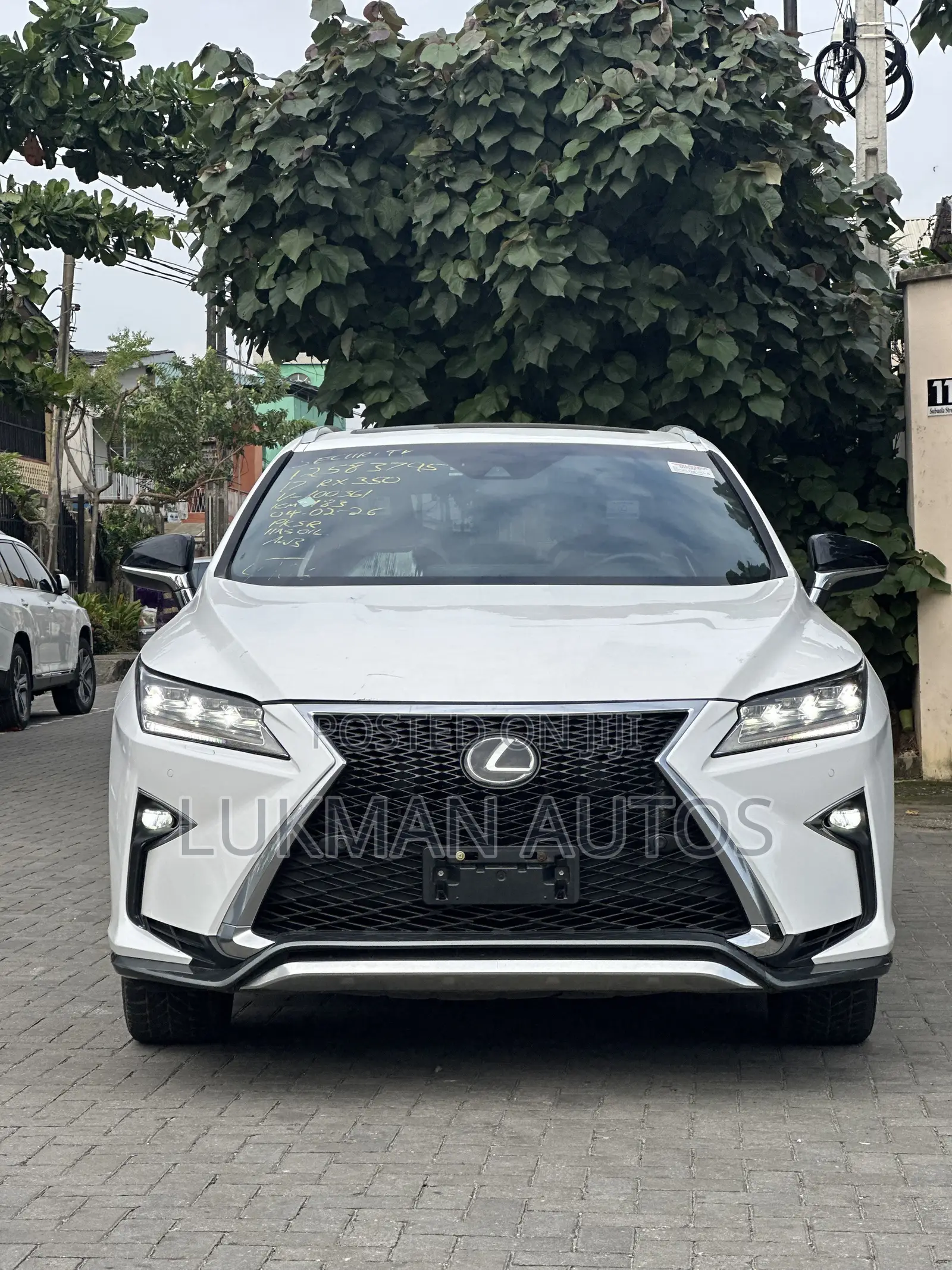 Lexus RX 350 F Sport AWD 2017 White