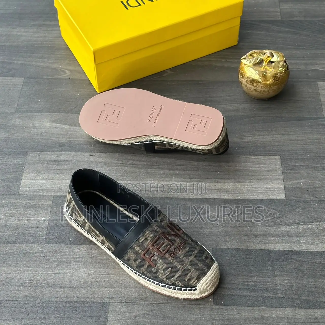 Original Fendi Espadrilles Loafers Shoe