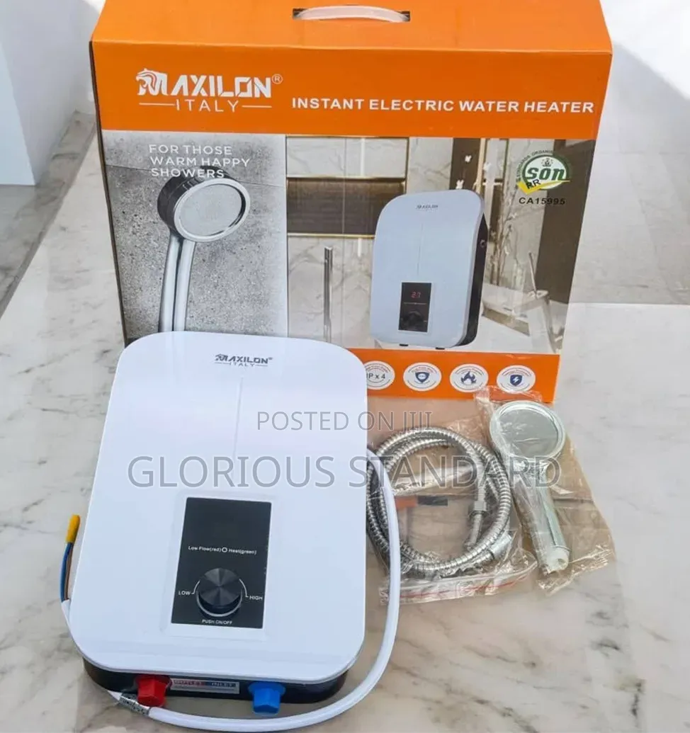 MaxiLon Instant Water Heater With Hand Shower