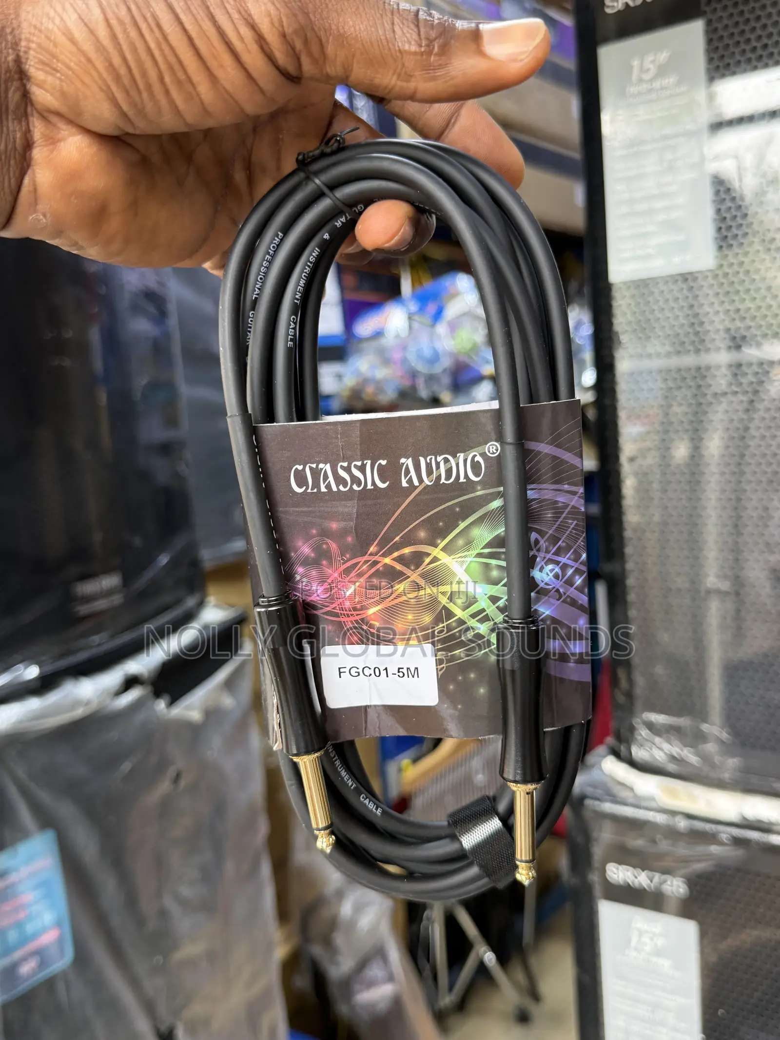 Audio Instrument Cable for Guitar,Keybord Etc 5miter Length
