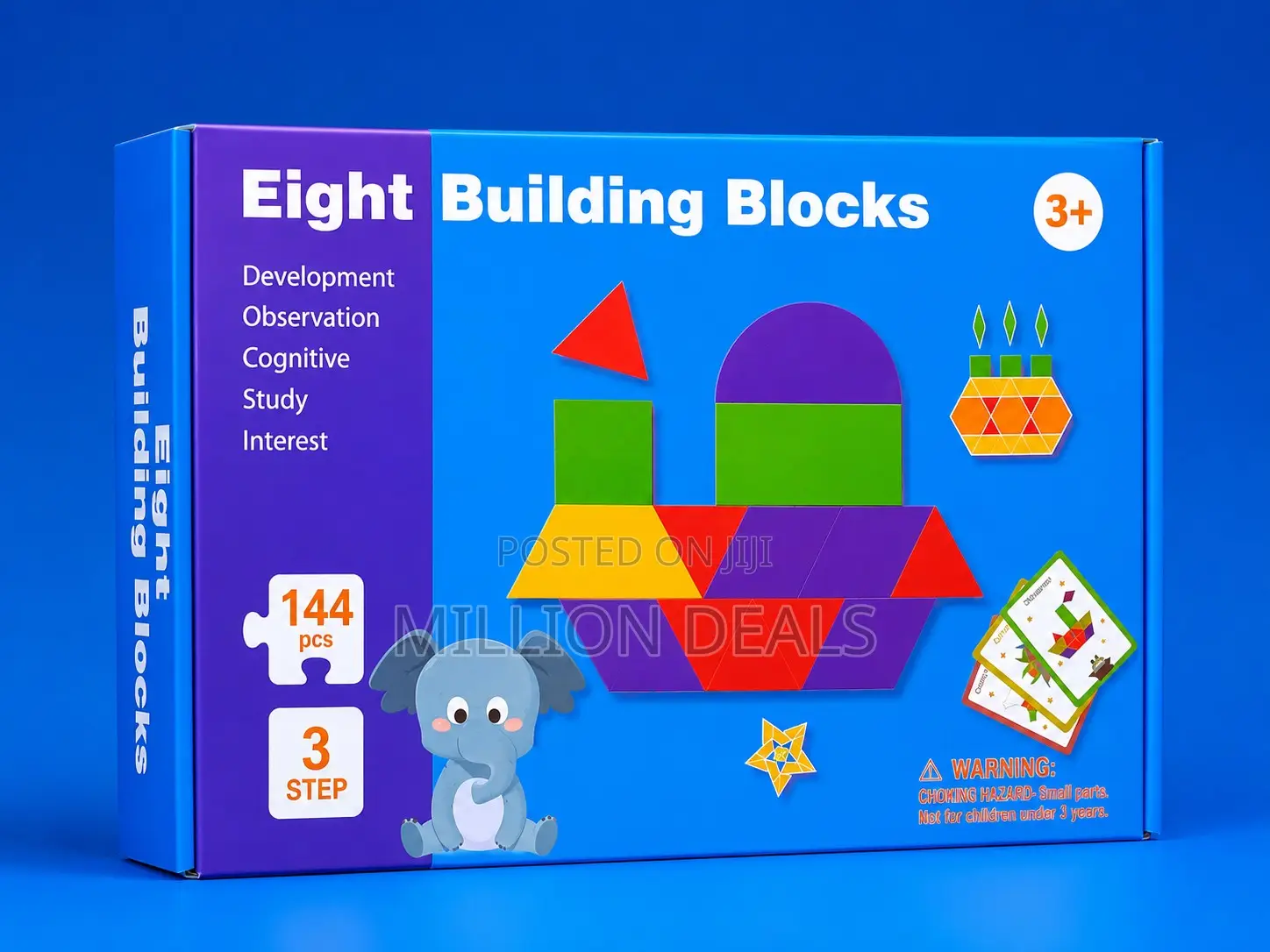 Eight Building Blocks Kids Toy Ages 3+