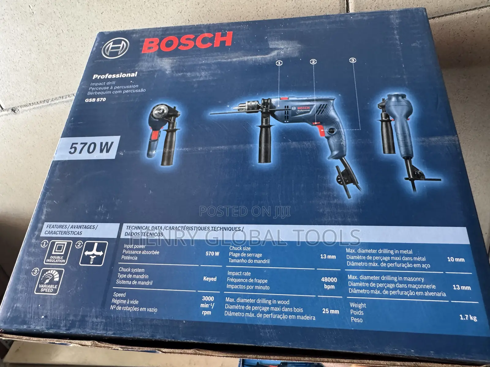 570w Original Bosch Electric Impart Drill Machine