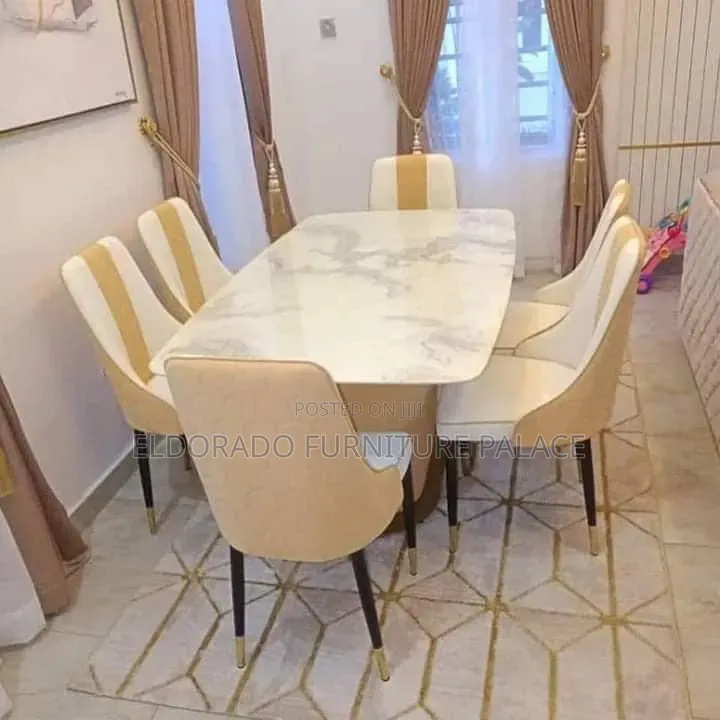 Standard Size 6seater Marble Top Dinning Table