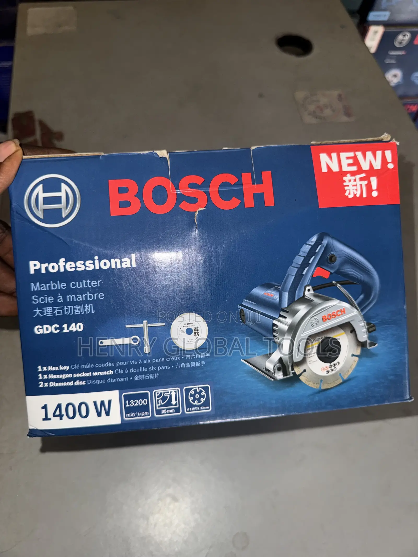 1400w Original Bosch Marble Cutting Machine