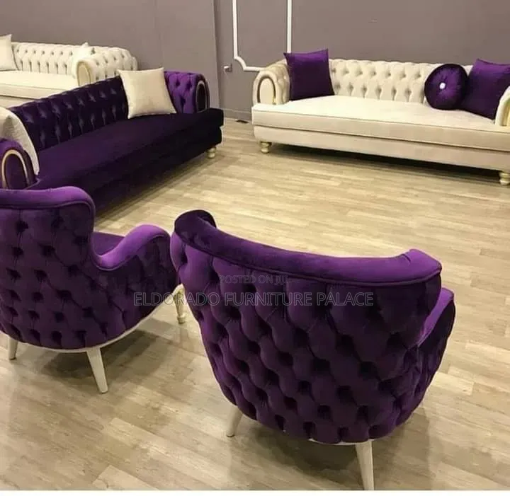 Style Design Set of Fabric Chairs