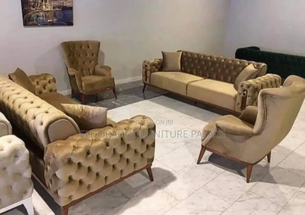 Style Design Set of Fabric Chairs