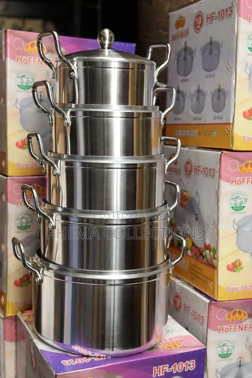 5pcs Quality Aluminum Stock Pot