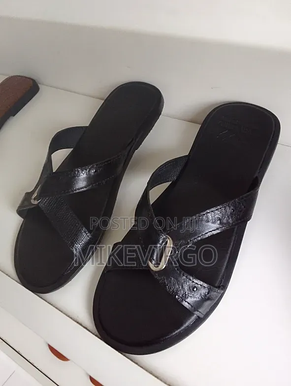 Men's Leather Slippers
