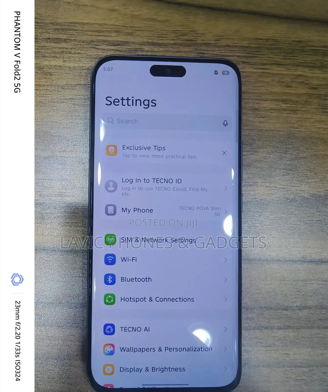 New Tecno Pova Slim 5G 256 GB Black
