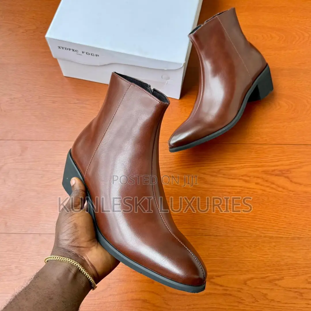 Original Heeled Leather Ankle Boots Collections