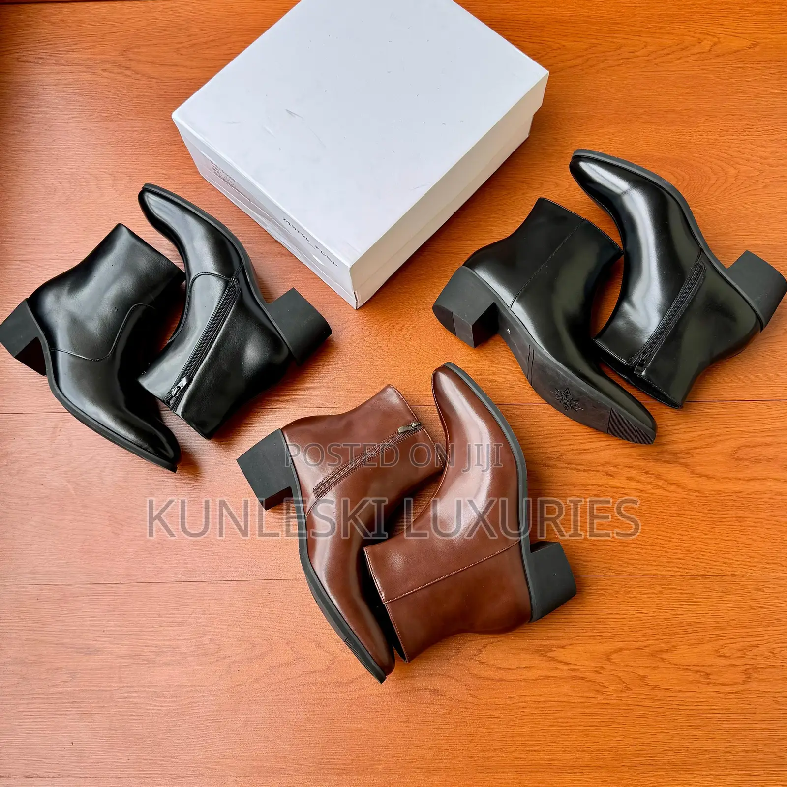 Original Heeled Leather Ankle Boots Collections