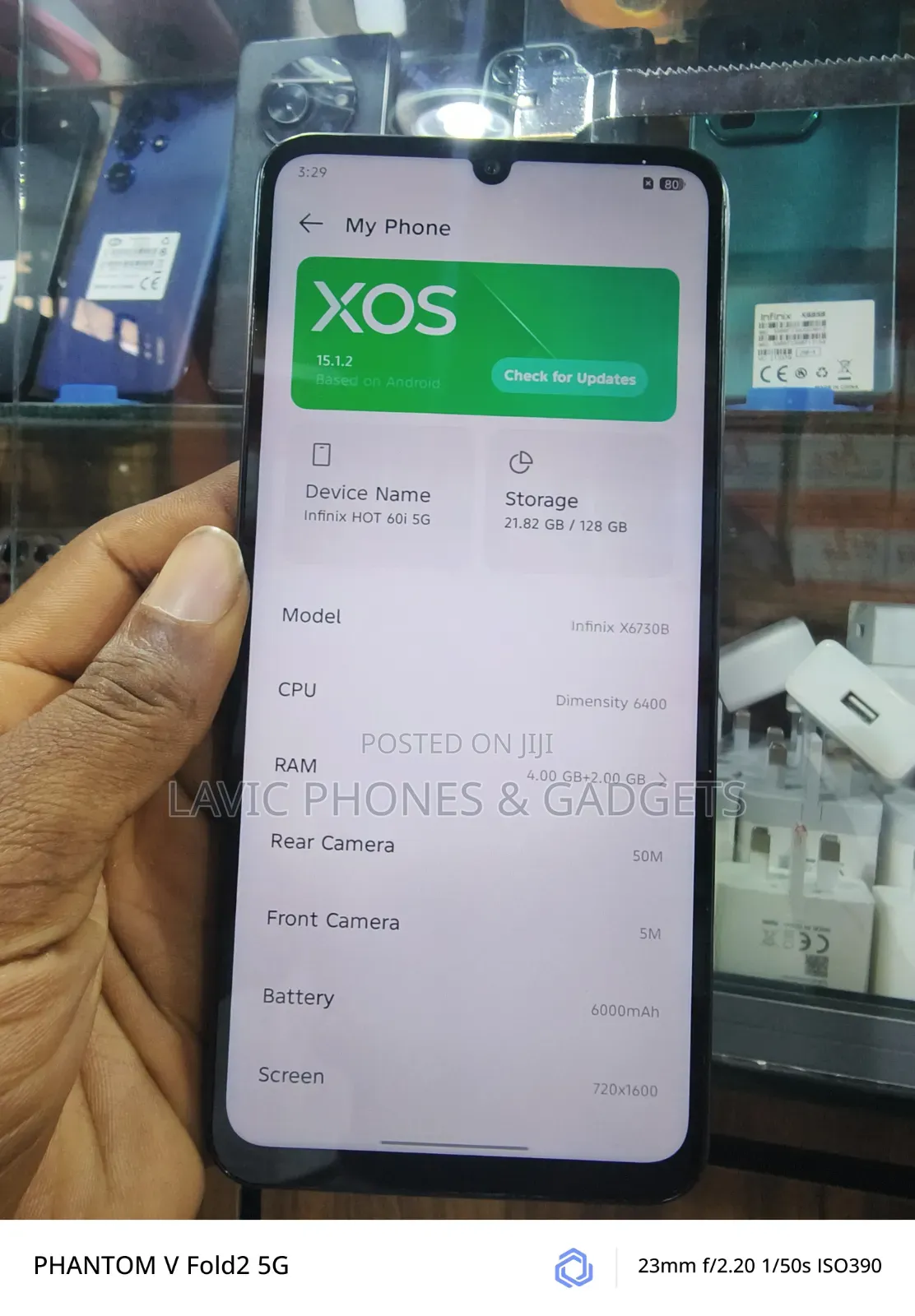 New Infinix Hot 60i 128 GB Black