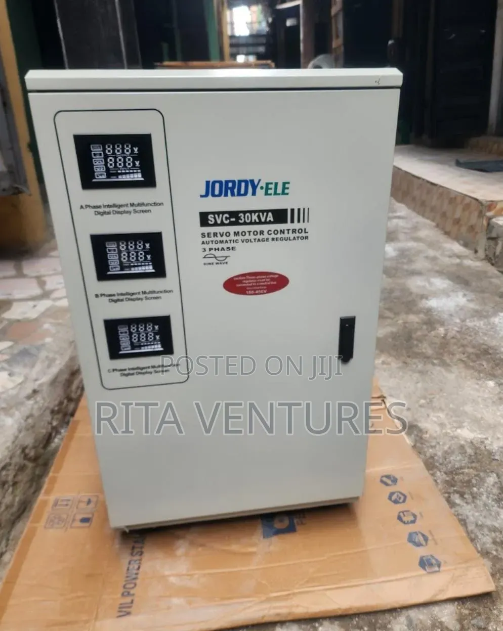 30kva Jordy Ele Servo Motor Automatic Voltage Regulator SVC 30kva