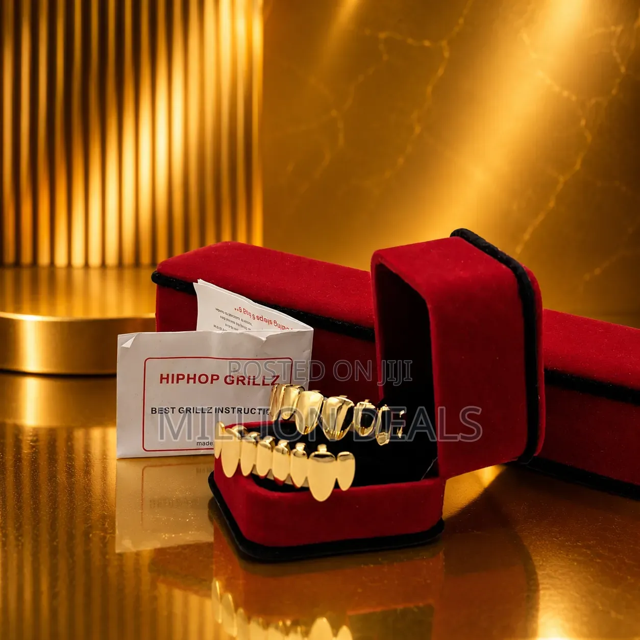 Stylish Gold Unique Teeth Grills