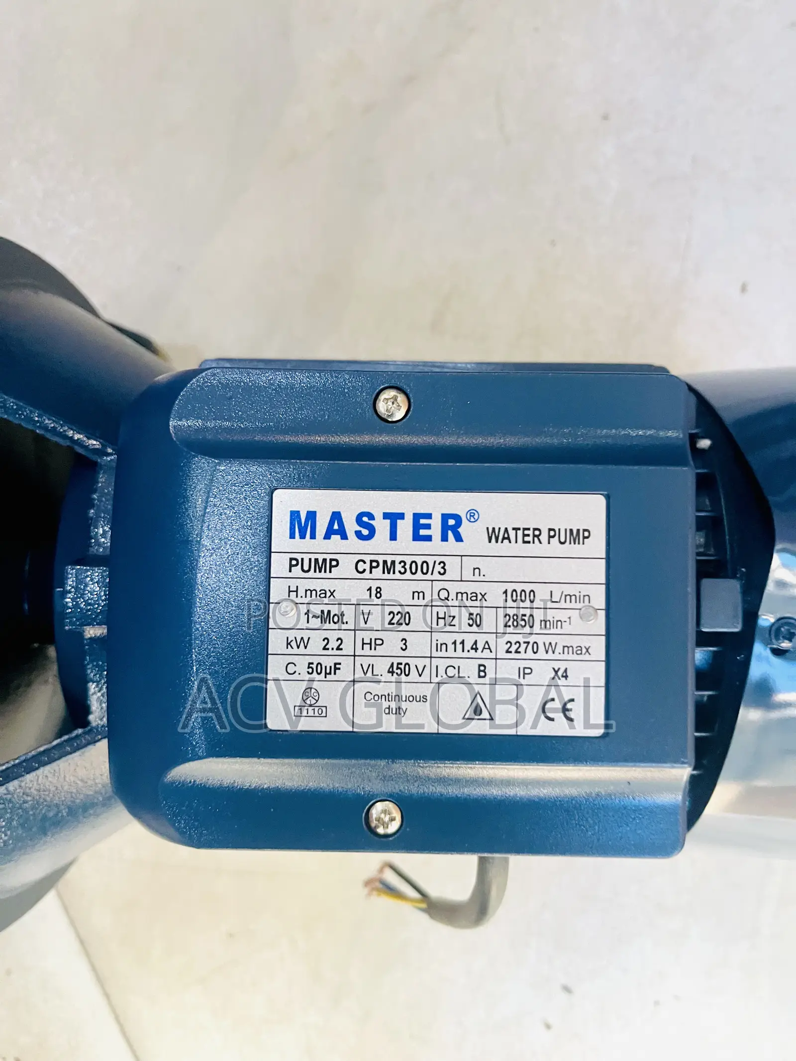 3hp Master Surface Pump 3x3
