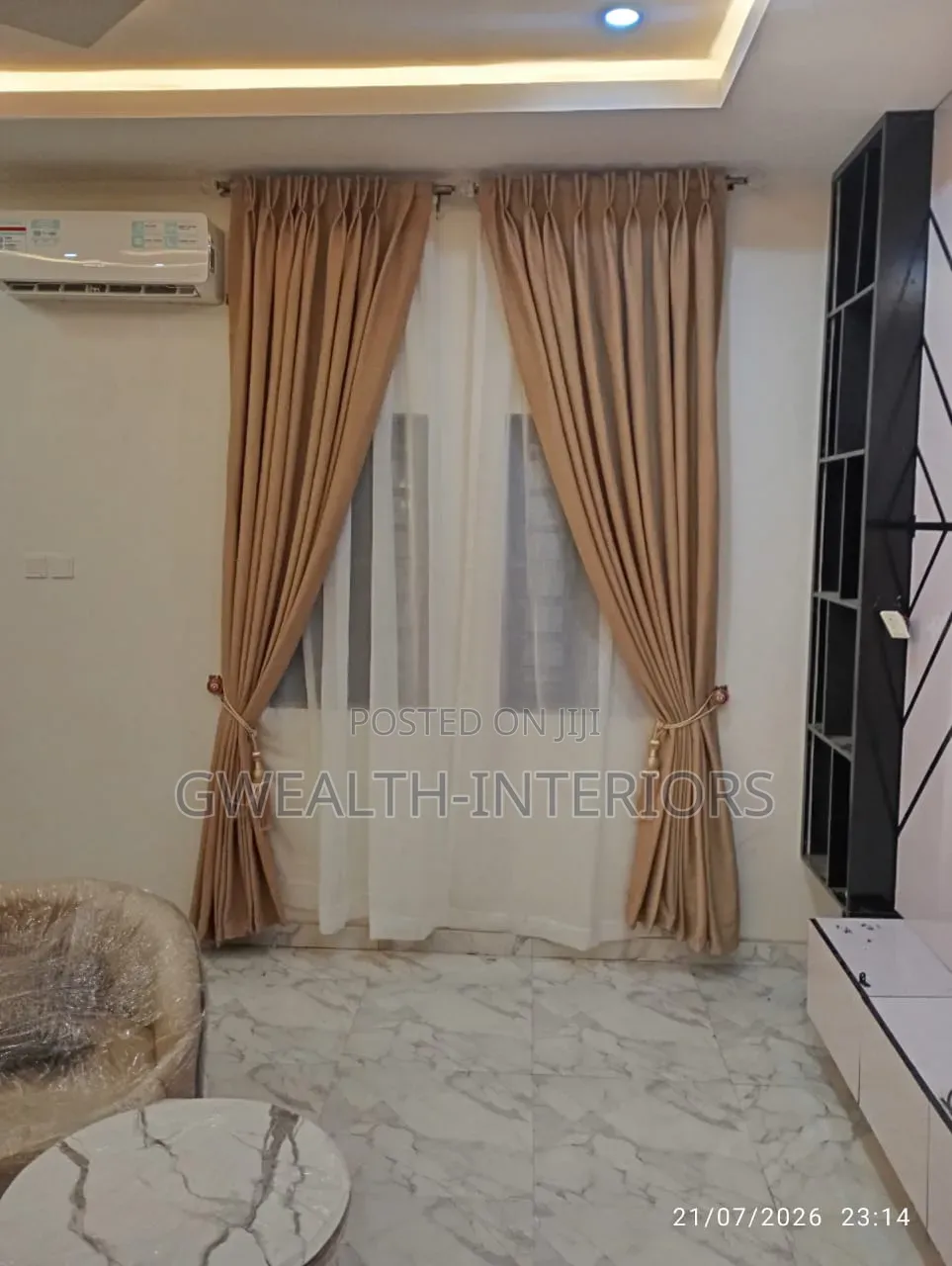 Neat Turkish Curtains With Accessories