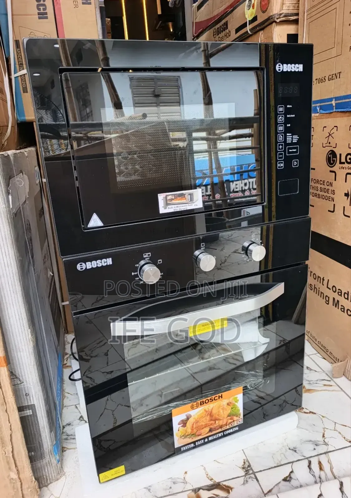 BOSCH Inbuilt Gas Electric Oven Built-in Digital Control Microwave