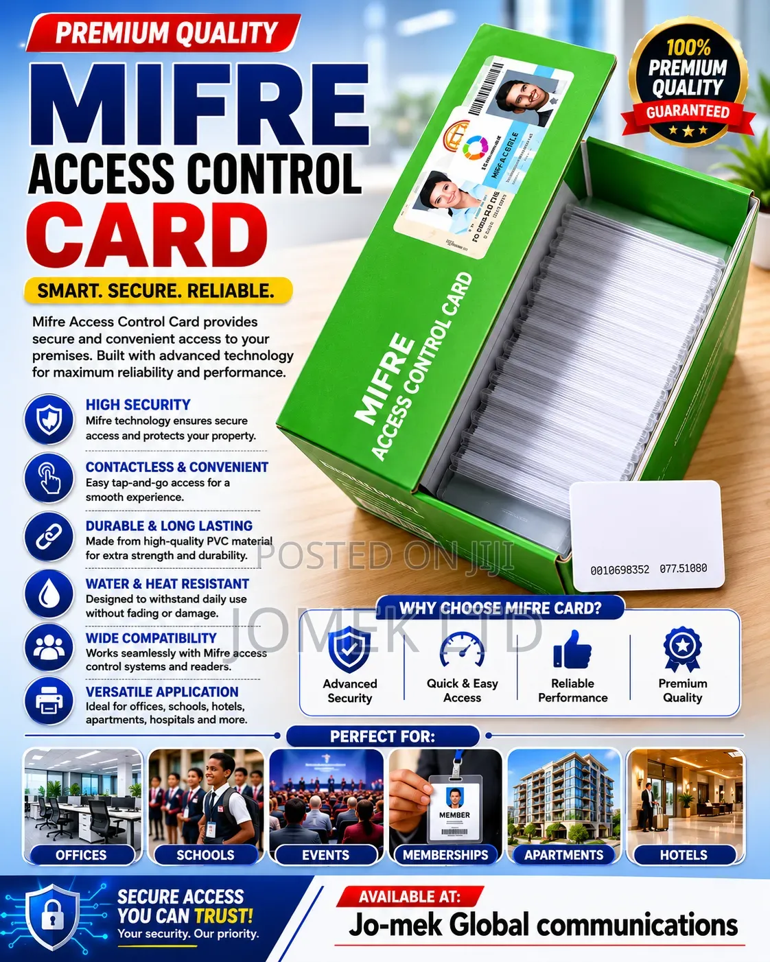 200pcies MIFARE Access Control Cards, Which Are Smart RFID