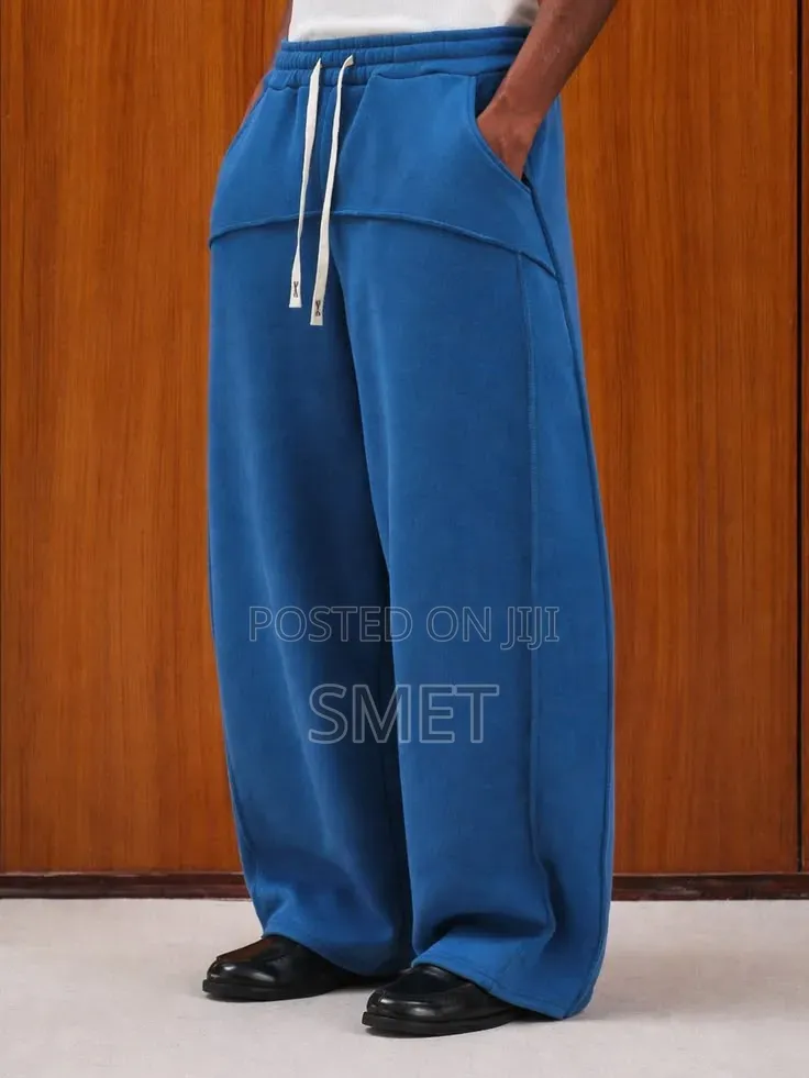 Premium Unisex Wide-Leg Baggy Joggers – Multiple Colors Available