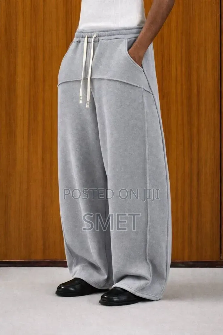 Premium Unisex Wide-Leg Baggy Joggers – Multiple Colors Available