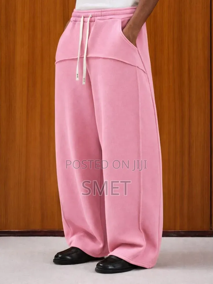 Premium Unisex Wide-Leg Baggy Joggers – Multiple Colors Available