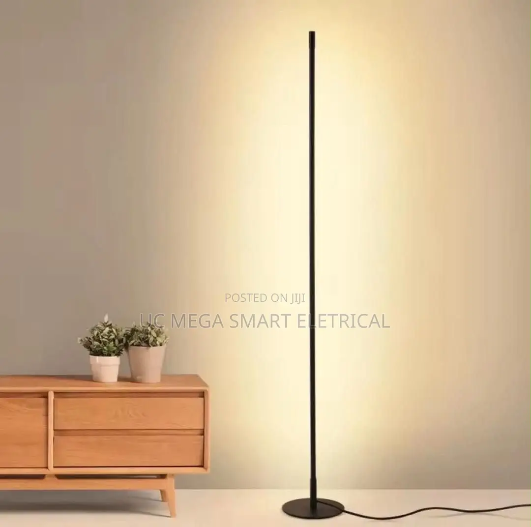 Modern Long Line Wall Pendant Floor Lamp Remote Control Bedroom