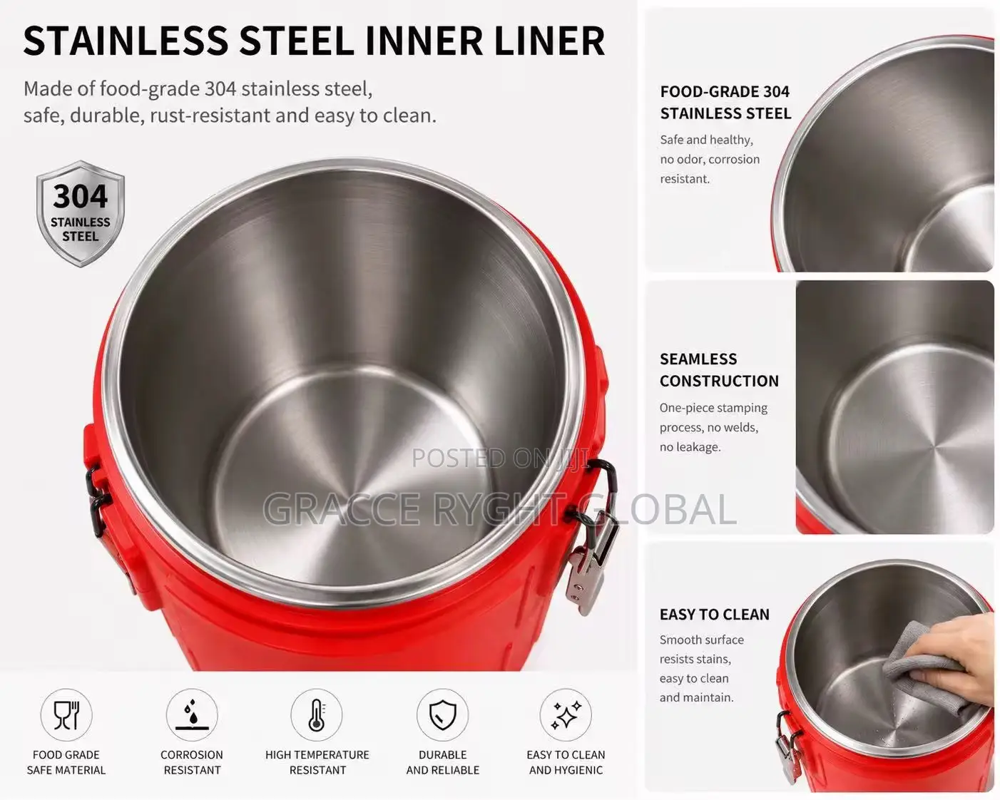 3pcs Insulation Food Warmer