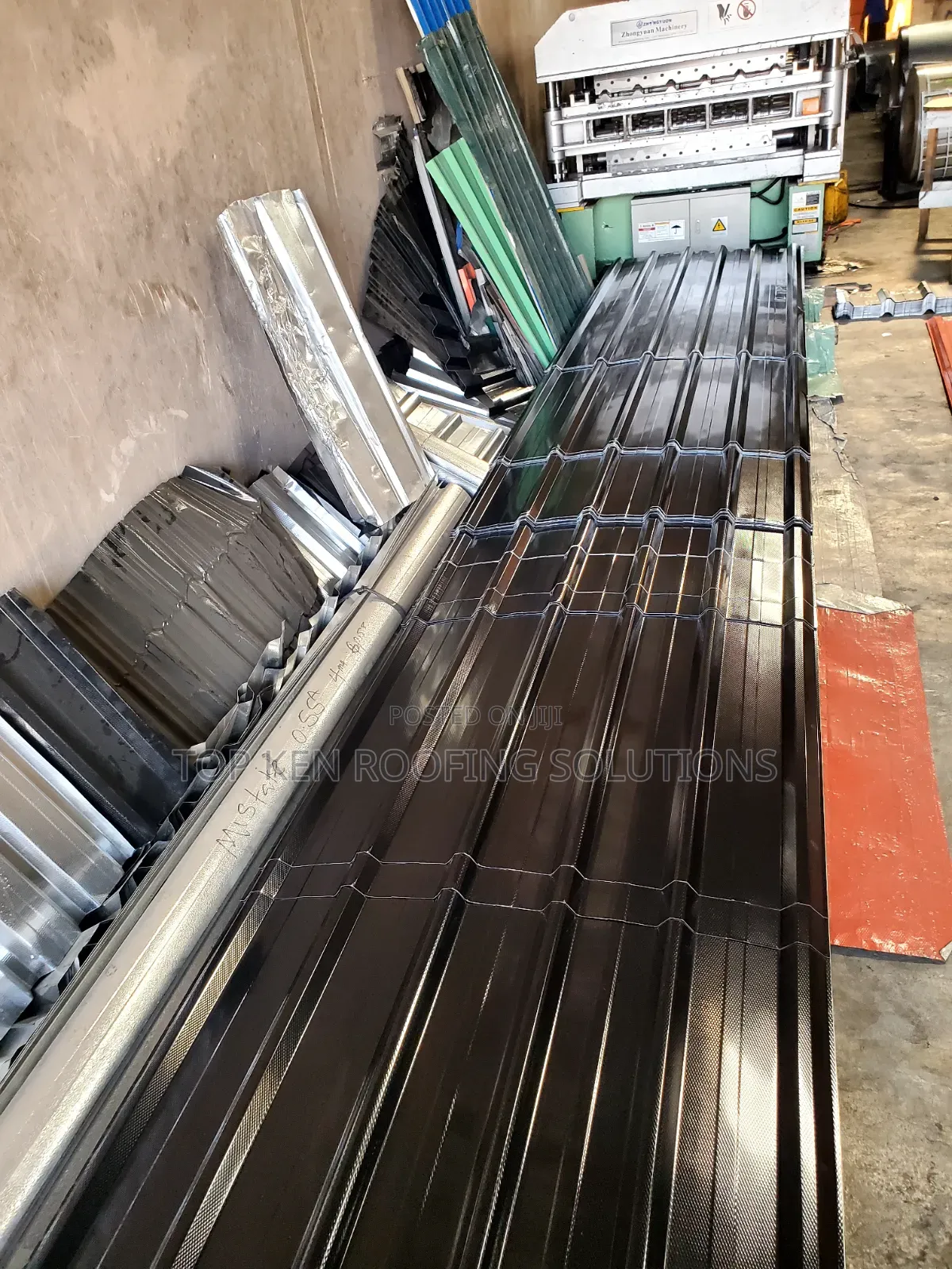 0.55 T/Black Oven Baked Longspan Aluminium Roofing Sheets