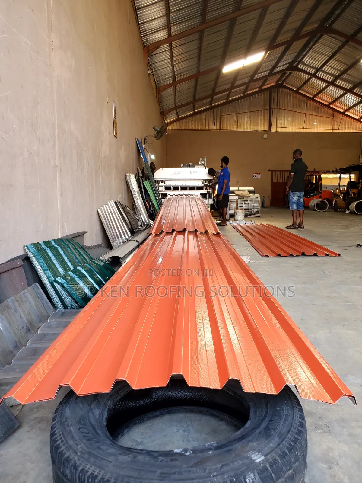 55 TC Red Oven Baked Longspan Aluminium Roofing Sheets
