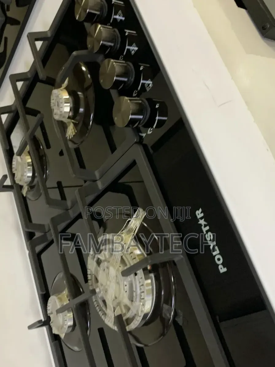Polystar 4 Burner Built-in Gas Cooker With Tempered Glass