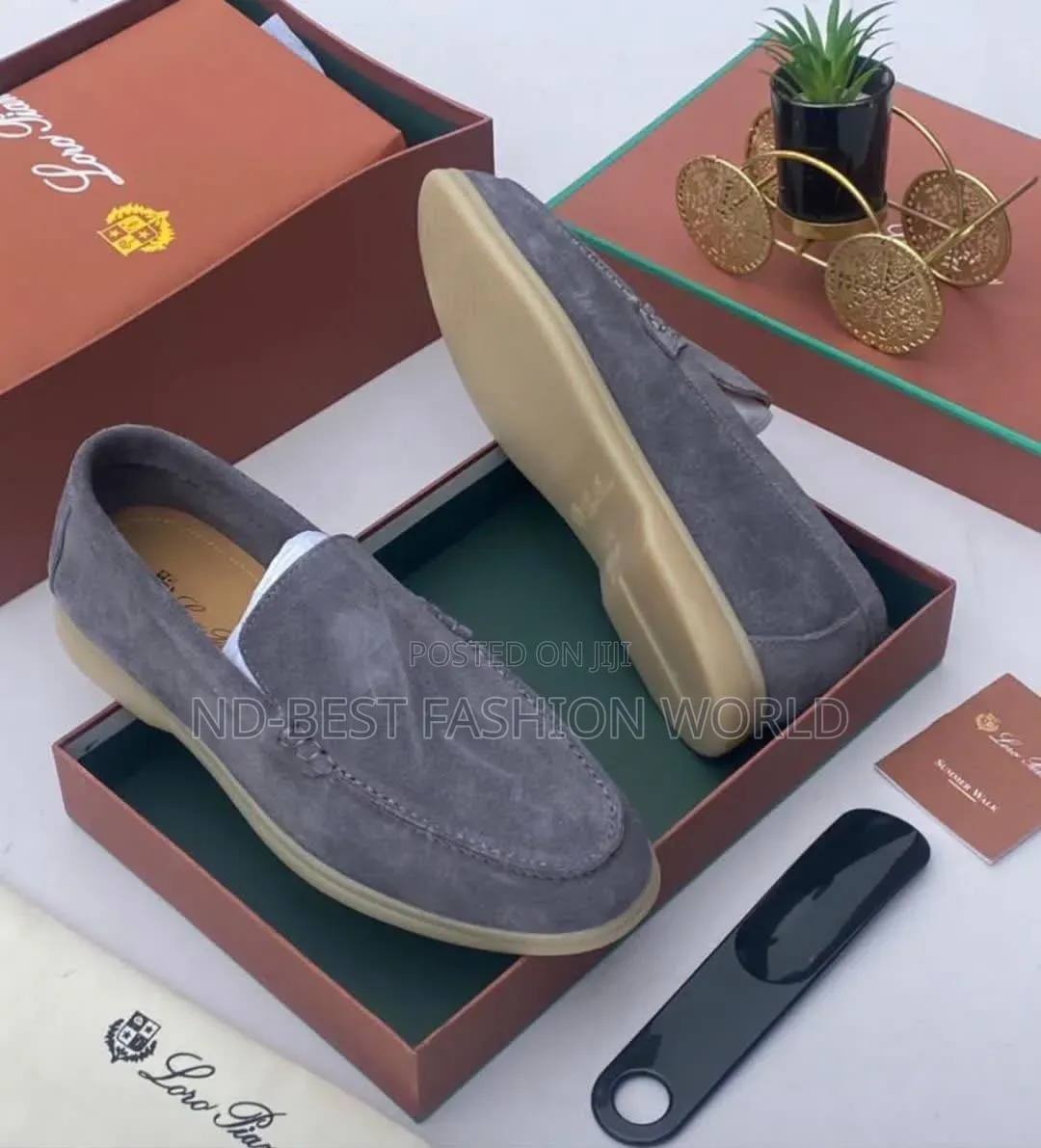 Ash Color Suede Shoe