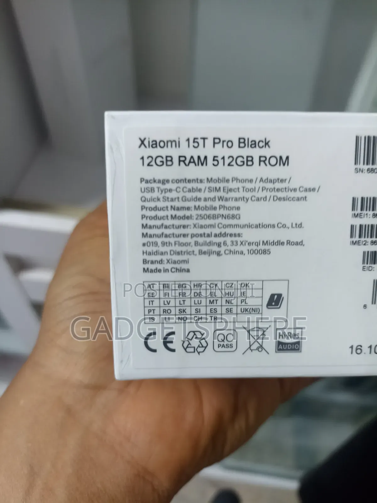 New Xiaomi 15T Pro 512 GB Black